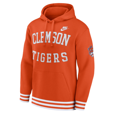 【NIKE】Clemson Tigers Legacy Retro Nike Pullover Hoodie Clemson Tigers Legacy Retro Men's Nike College Pullover